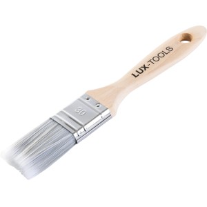 Pennello piatto LUX-TOOLS PRO, 30 mm, per vernici. Pennello con manico in legno e setole sintetiche.