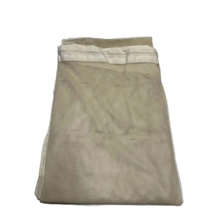 t.b.t. per protezione solare, beige, materiale a rete fine.