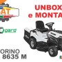 Trattorino tagliaerba Brumar TGTR 8635 M, bianco/nero. Ideale per la cura del prato.