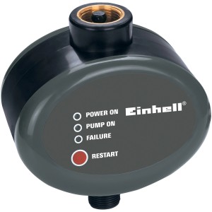 Einhell Flussostato elettronico per pompe da giardino, con protezione contro la marcia a secco e valvola di ritegno.