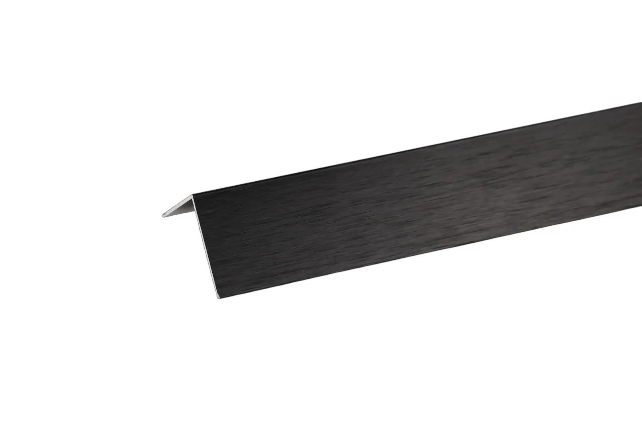 Profilo Angolare In Alluminio Verniciato Nero – 30x30x1 Mm – Lunghezza 1 Metro – Arcansas