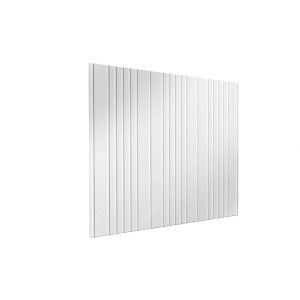 Parete posteriore per legnaia Biohort WoodStock 230 grigio quarzo metallizzato