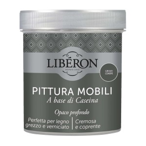 Vernice per mobili Liberon grigio cenere, ideale per legno.