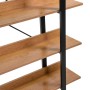 Scaffale in metallo e legno Achille 5 ripiani 120x28x171 cm_6