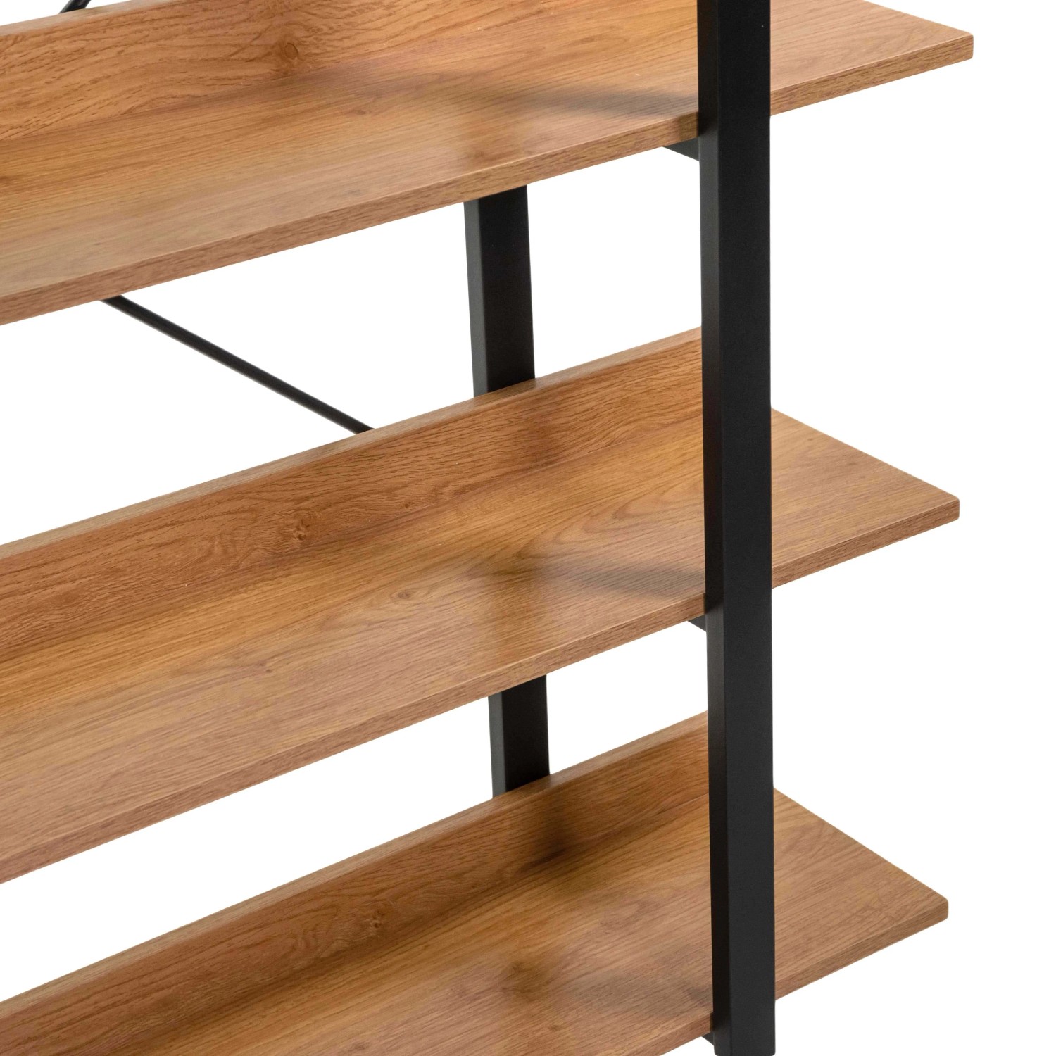 Scaffale in metallo e legno Achille 5 ripiani 120x28x171 cm_6