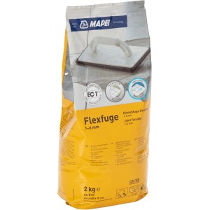 Mapei Flexfuge Grigio, sacco da 2 kg. Stucco flessibile per fughe da 1-6 mm, idrorepellente.