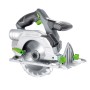 Sega circolare a mano a batteria LUX-TOOLS A-KS-20/150, 20V, con lama e impugnatura morbida.