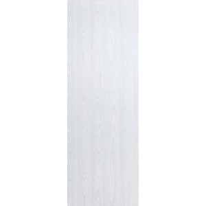 Porta bianca con venature del legno, abbinabile ad accessori per porte.