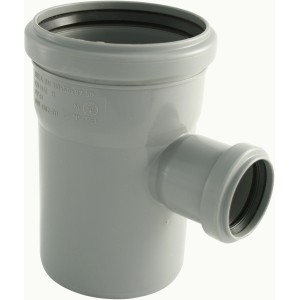 Giunto semplice Marley HT DN 110/50, 87° per tubi di scarico interni, grigio.