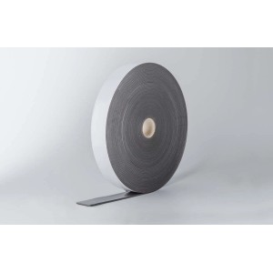 Rotolo di nastro sigillante per profili per cartongesso, grigio, autoadesivo.