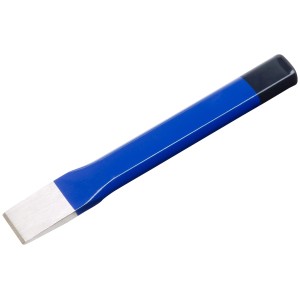 Scalpello piatto LUX 125 mm Comfort, blu/nero, in acciaio al cromo-vanadio.
