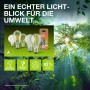 Lampadine Osram LED GU10 in varie forme e confezioni su sfondo verde.
