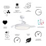 Plafoniera ventilatore LED Luna 5710 lm 3000-5000 K Ø106x 32,5x45 cm_5