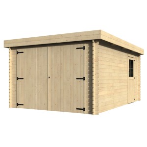 Garage in legno Blockhaus Argo sp 28 mm 2,24x3,49x4,81 m 16,79 m²