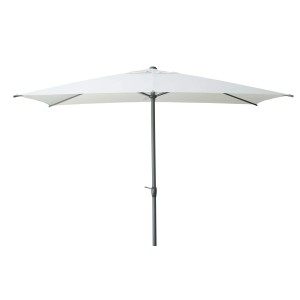 Ombrellone a braccio rettangolare bianco t.b.t. per giardino o terrazza.