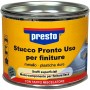 Presto stucco lisciante NC 250g in secchio di metallo giallo per riparazioni auto.