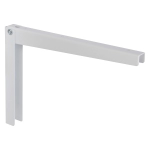 Mensola pieghevole bianca OBI Geras, 280 mm, per scaffali, salvaspazio.