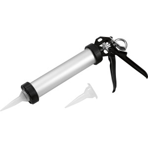 LUX Pistola per cartucce Alu Comfort 400 ml per sigillanti e silicone, con corpo in alluminio.