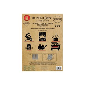 t.b.t. per lavatrici, riduce vibrazioni e rumori, 62x31cm.