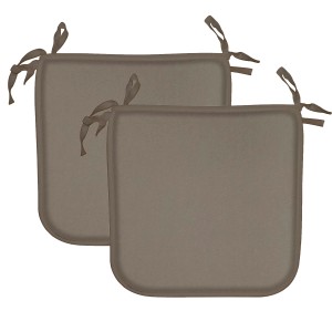 Due cuscini da esterno t.b.t. color tortora con lacci.