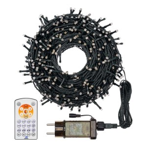 Catena luminosa da esterno t.b.t. con trasformatore e telecomando.