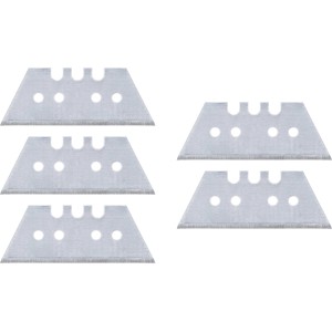 Lame trapezoidali LUX 0.5 mm, 5 pezzi, per coltelli. Acciaio per utensili, adatto per cartone, PVC, moquette.