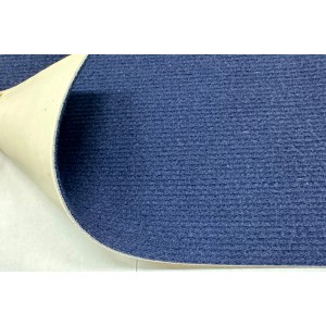 Passatoia blu t.b.t. al metro con texture a coste.