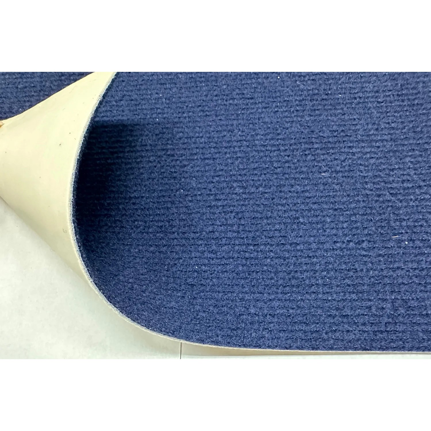 Passatoia blu t.b.t. al metro con texture a coste.