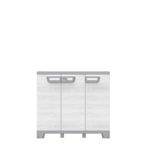 t.b.t. armadio per interni/esterni, bianco/grigio