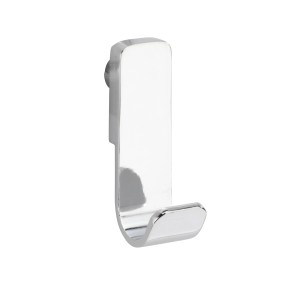 Wenko Gancio a muro Premium, set da 2, cromato, in plastica ABS per bagno e casa.