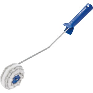 Rullo angolare LUX 5 cm con manico blu per una pittura precisa degli angoli.