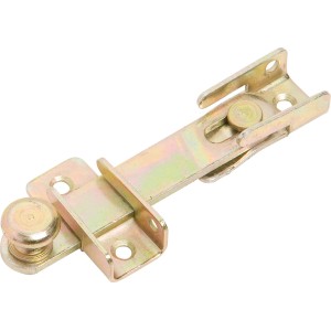 Catenaccio zincato 120 mm x 20 mm per ante di mobili, montaggio a vite.