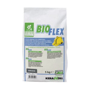 Adesivo per piastrelle BioFlex, minerale, sacco da 5 kg, ideale per piastrelle, ceramica e pietra naturale.