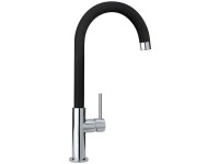 Rubinetto Cucina Paini Monocomando - Design Barocco, Cromato, Bocca Alta Orientabile, Made Italy