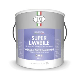 Secchio di pittura per interni TIXE Super Lavabile, bianca, 4 litri.