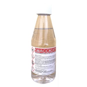 Flacone di smacchiatore t.b.t. per tessuti, solvente, detergente.