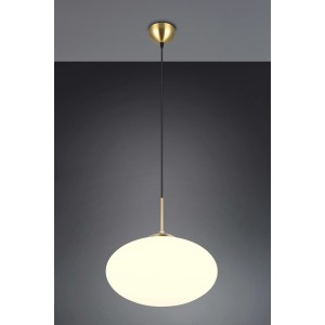 Lampadario a sospensione LED Fomento Ø40cm ottone satinato