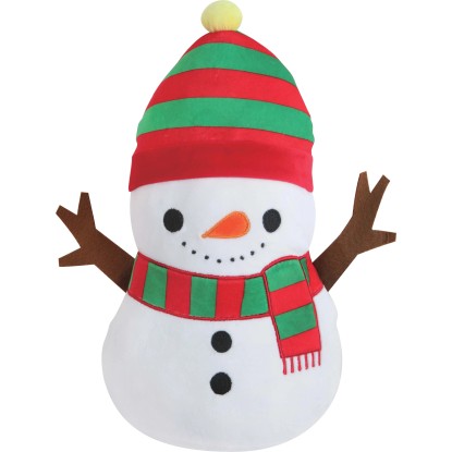 Pupazzo di neve in tessuto 28x12x37 cm<br>