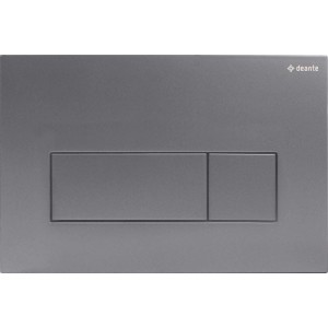 Placca di comando doppio scarico Idrostile slim 165x247 mm titanio opaco