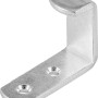 Squadretta angolare zincata, 15x45x36 mm, con due fori di montaggio.