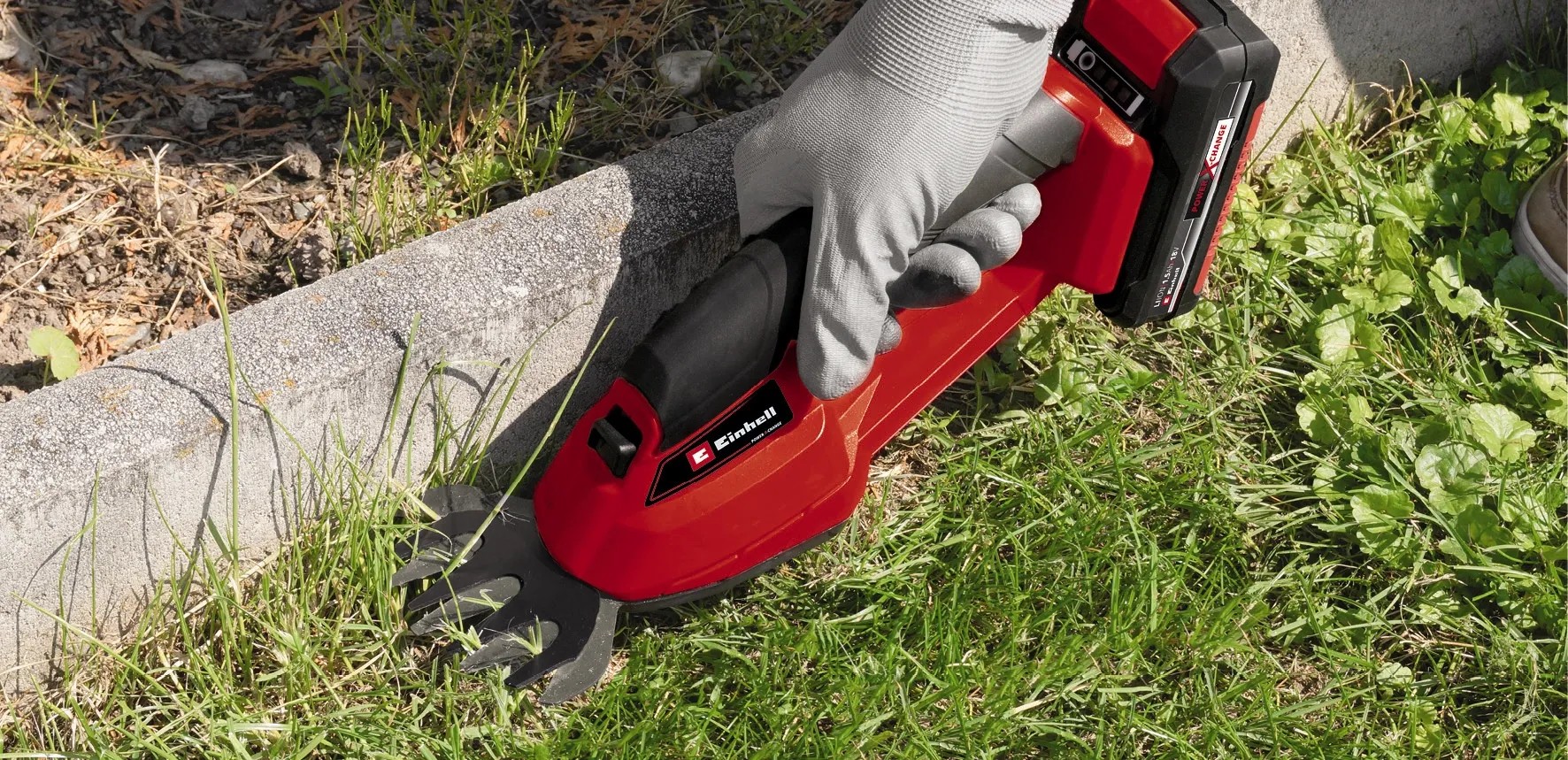 Cesoie Per Erba A Batteria 2 In 1, Con 2 Batterie Al Litio 21V, Lame Reversibili Per Tagliare Erba, Siepi E Arbusti - Ideale Per Giardino E Potatura