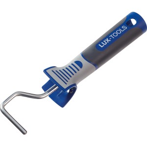 Telaio per rullo LUX 5 cm con manico blu-grigio e foro per appendere.