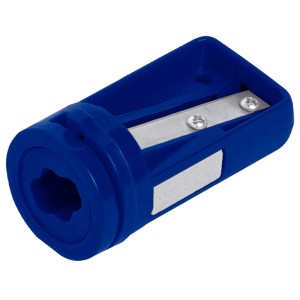 Temperamatite blu LUX Comfort per matite da carpentiere.