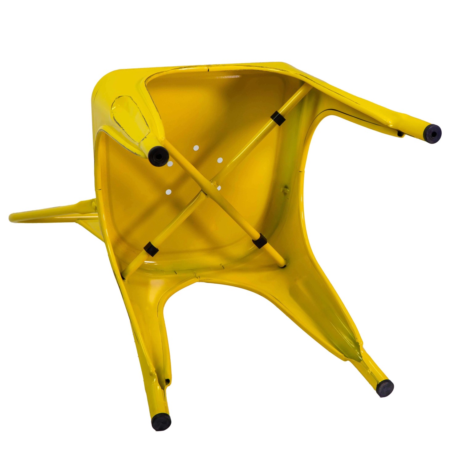 Sedia in ferro New bristol giallo antico_7