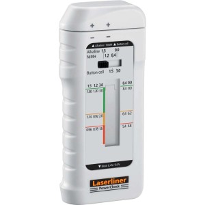 Tester per batterie Laserliner PowerCheck per misurare batterie e batterie ricaricabili.