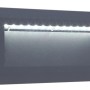 Lutec LED Helena, luce di orientamento indiretta, applique grigia per vialetti e ingressi.