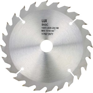 Lama per sega circolare LUX HM per legno, Ø 140 mm, 24 denti, per seghe circolari portatili.