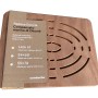 t.b.t. Tappetino doccia in legno con intagli per accessori doccia.