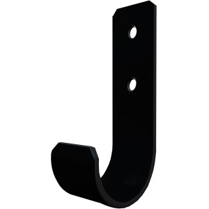 Gancio da cucina nero t.b.t. per montaggio a parete.