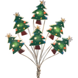 Catena luminosa albero di Natale 20 LED luci multicolore 1,90 m